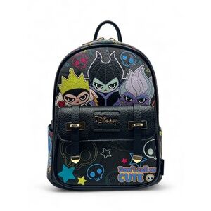 NEW WondaPop Disney Villains Don’t Call Us Cute Vegan Leather Mini Backpack